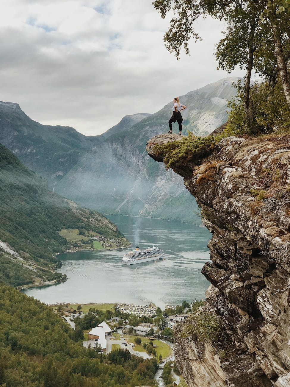 person on the edge
